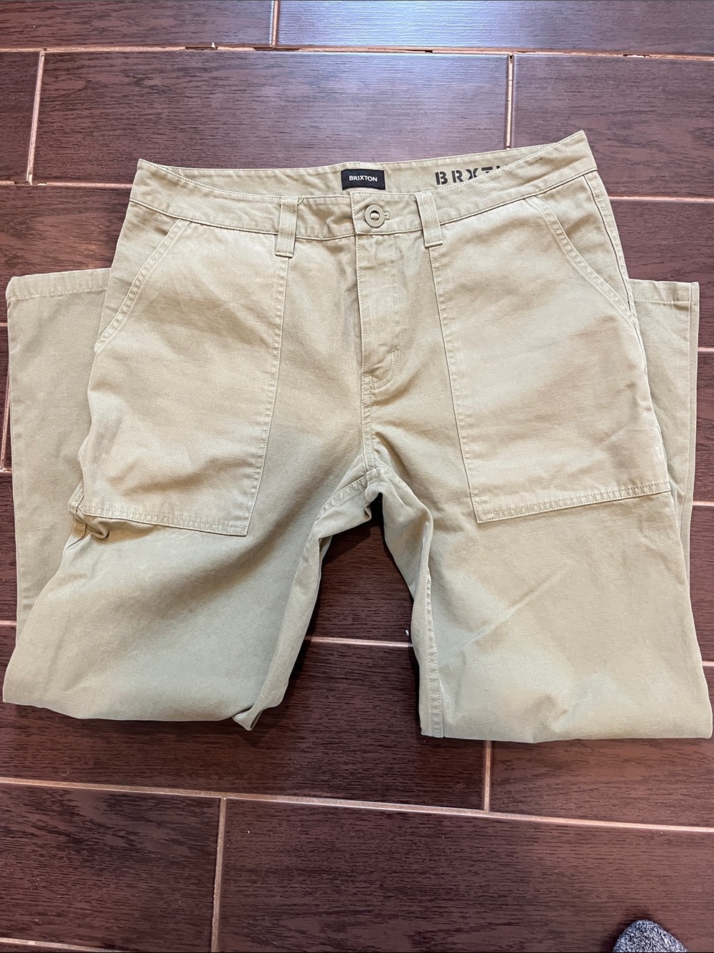 Brixton Khaki Chinos | Size 34